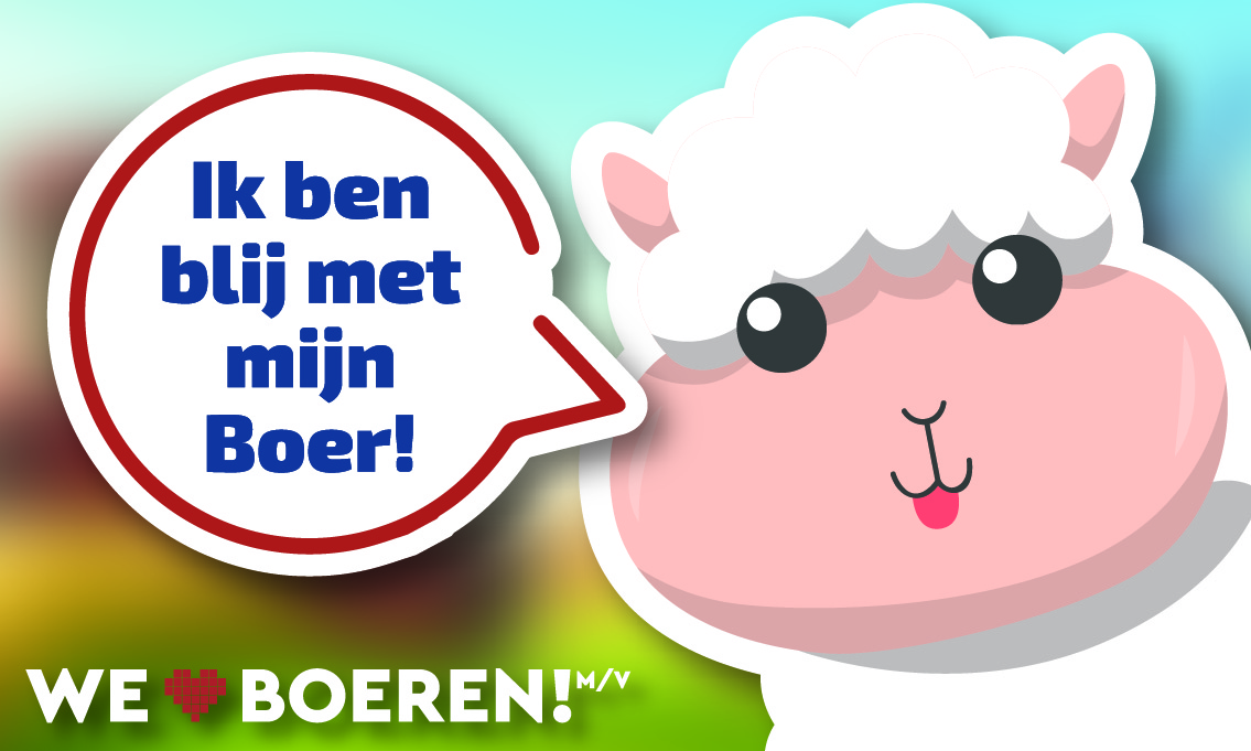 100(!) Blij met mijn Boer! Stickers 10x6cm - Afbeelding 3