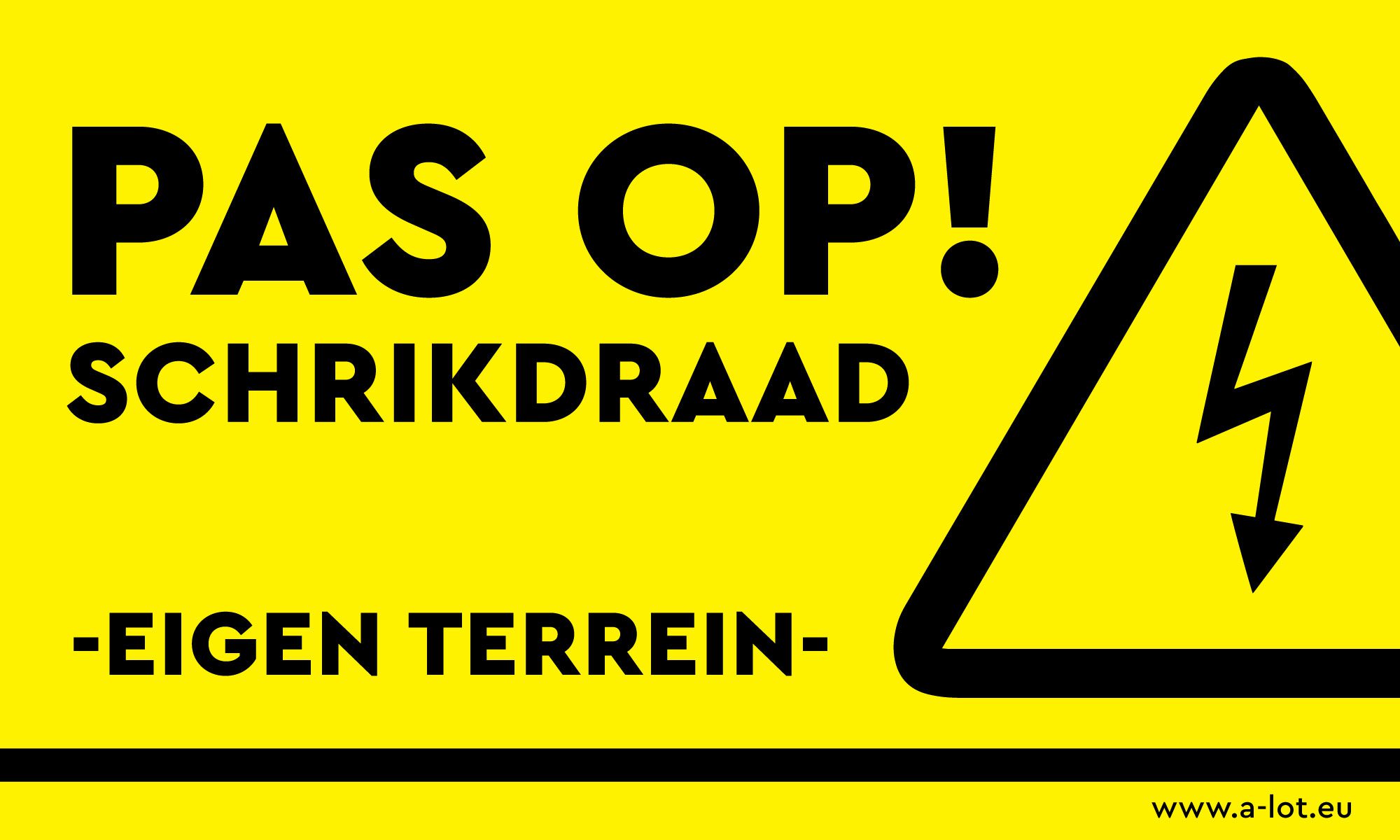 10 stuks - Stroom/Schrikdraad Bordjes