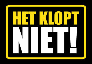Het klopt niet - protestvlag, koord en lus