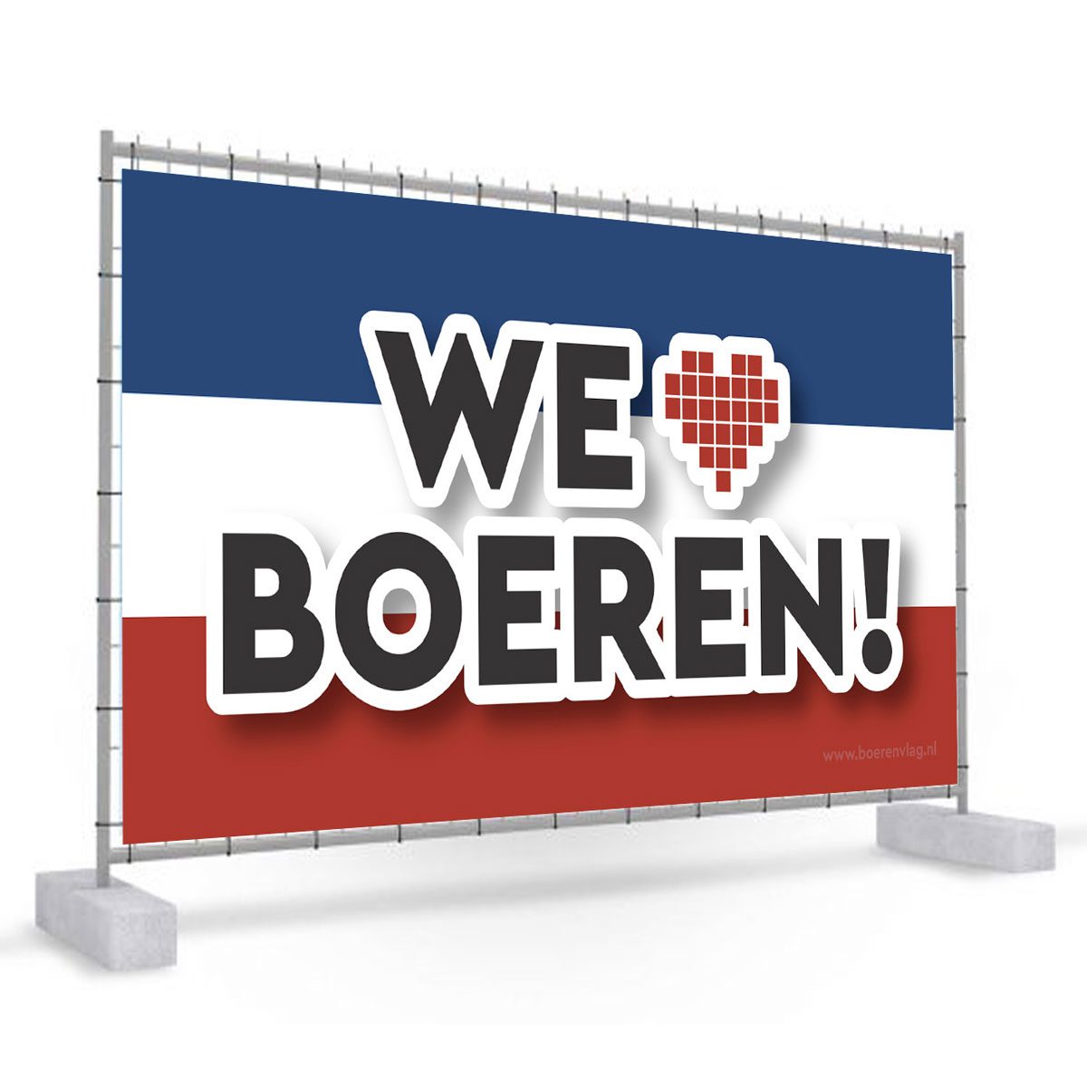 Bouwhekdoek bestellen bij BoerenVlag Bouwhekdoek bestellen bij BoerenVlag