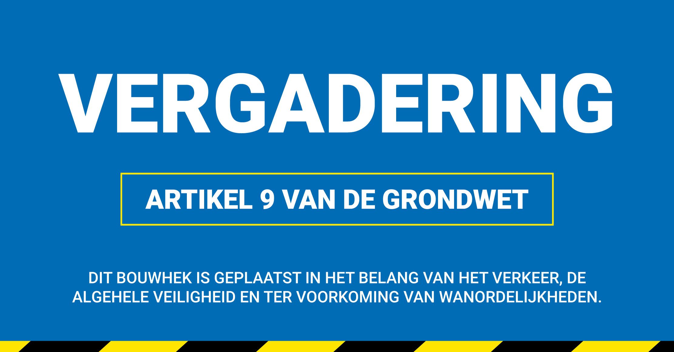 Bouwhekdoek -Vergadering Artikel 9
